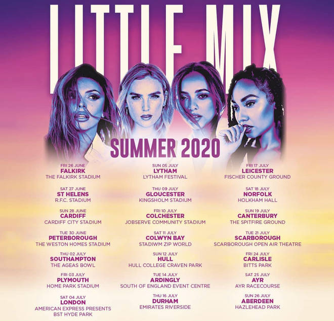Little Mix announced their summer 2020 tour