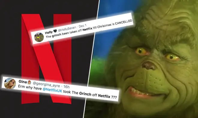 Netflix have removed 'The Grinch' from its site on December 1st