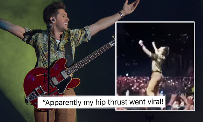Niall Horan opens up about his viral hip thrust on stage