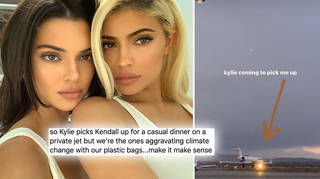 Kylie Jenner picked up her sister, Kendall, in her jet