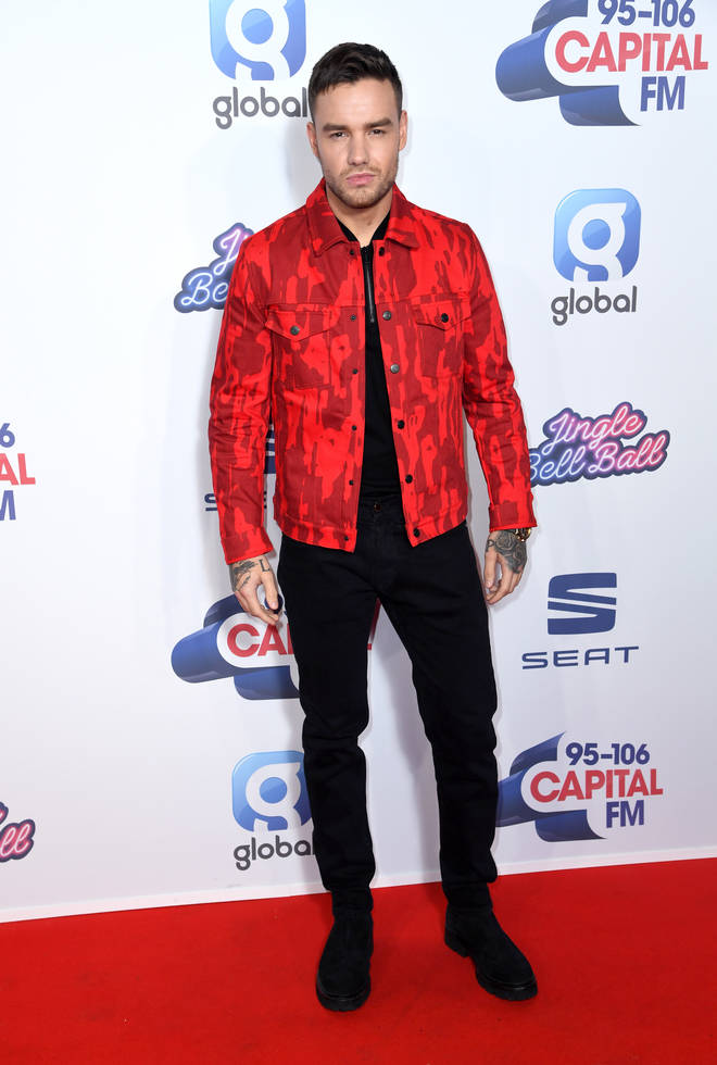Liam Payne in red camouflage looking amazing!