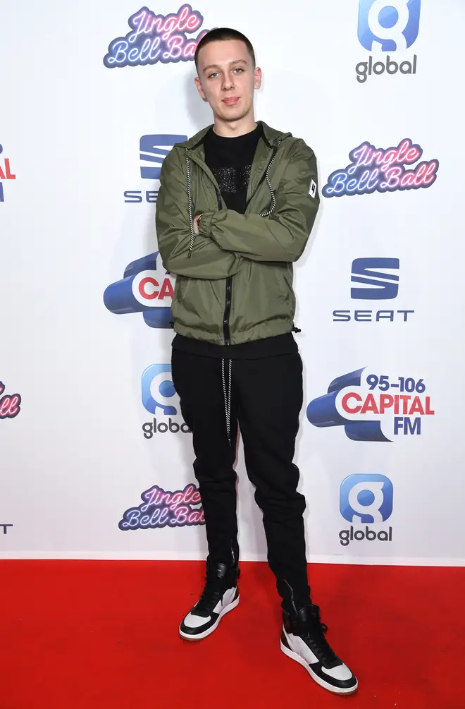 Aitch on the Red Carpet at the Jingle Bell Ball 2019
