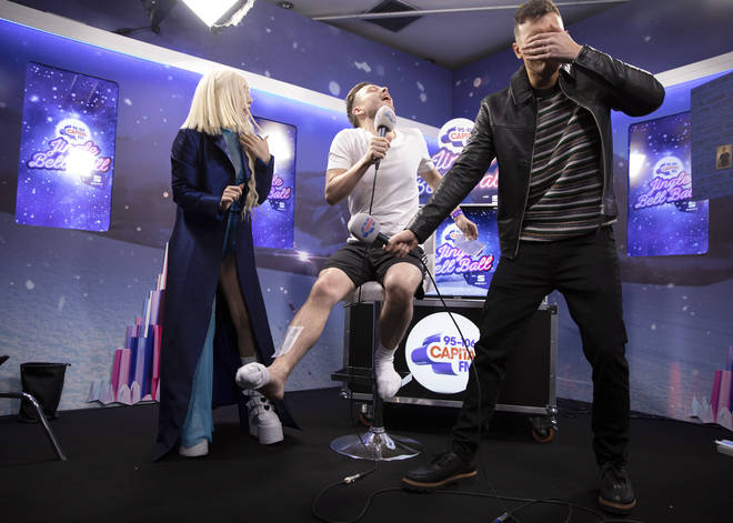 Ava Max backstage with Will Manning and Jimmy Hill