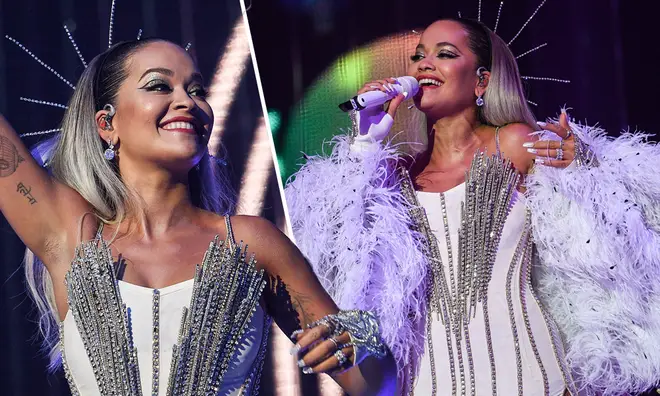 Rita Ora oozes glamour for her dreamy Jingle Bell Ball performance