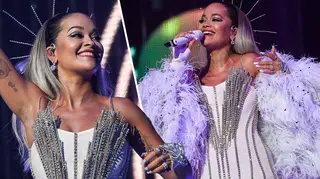 Rita Ora oozes glamour for her dreamy Jingle Bell Ball performance