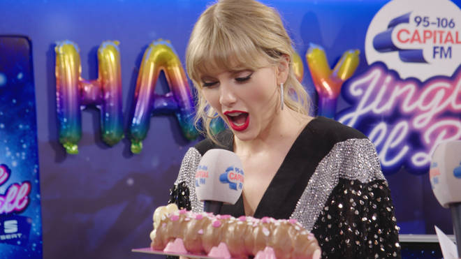 The singer was a big fan of her pink Connie the Caterpillar cake