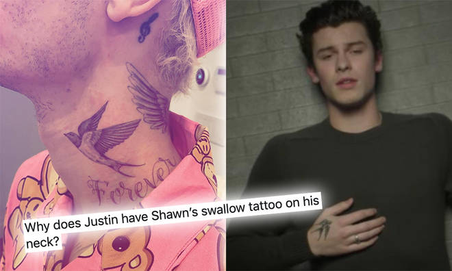Justin Bieber has a similar tattoo to Shawn Mendes