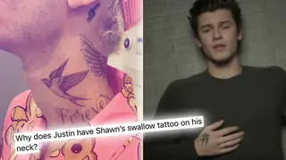 Justin Bieber has a similar tattoo to Shawn Mendes