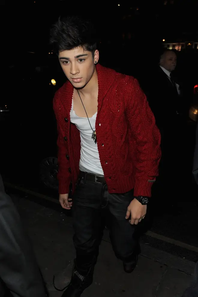 Zayn Malik at his first fashion show in 2010