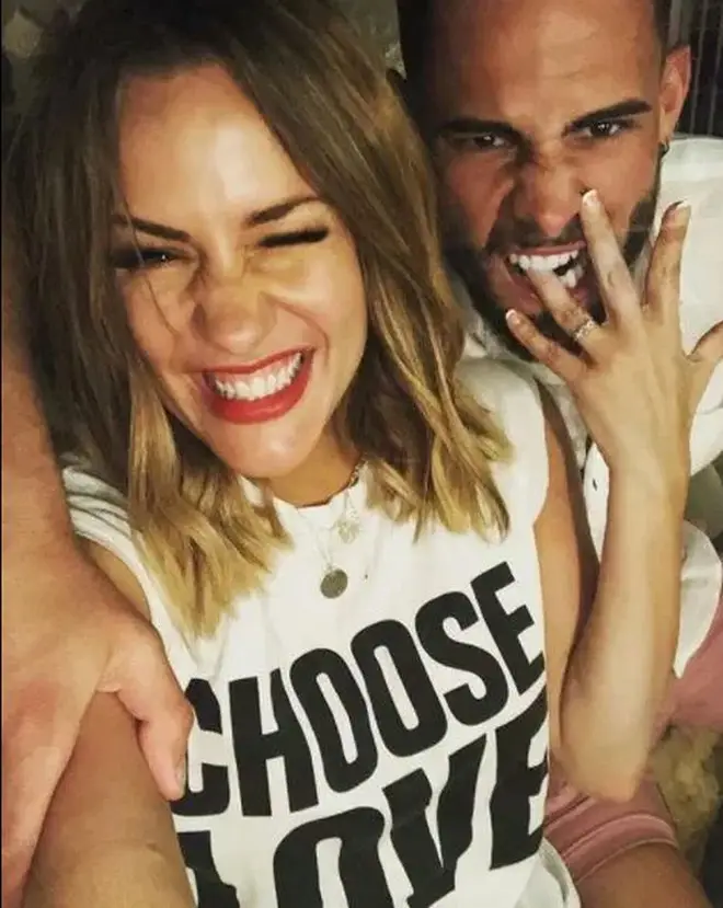 Andrew Brady and Caroline Flack were engaged in 2018