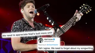 Niall Horan replied to a fan's tweet about his bum