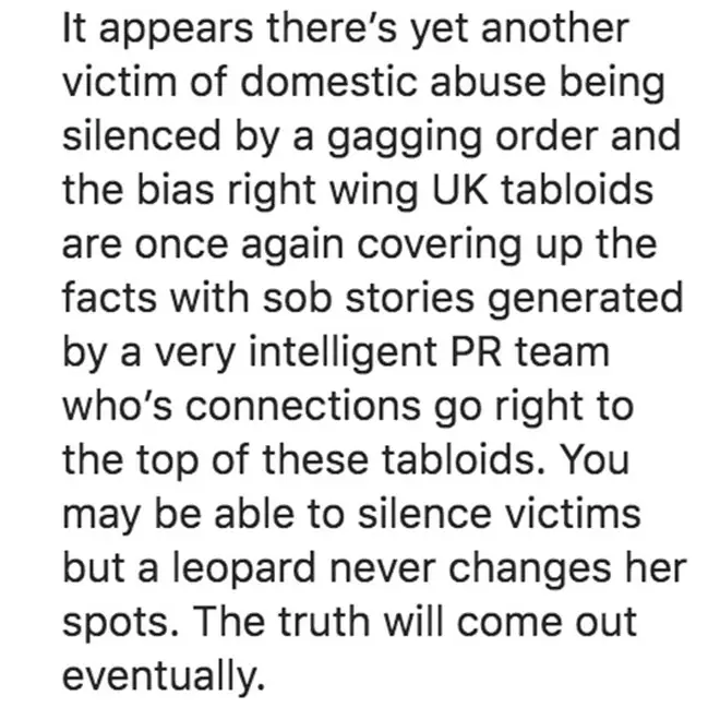 Andrew Brady reveals a 'leopard will never change her spots'