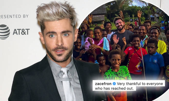 Zac Efron has spoken out after being rushed to hospital