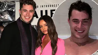 Curtis Pritchard and Maura Higgins welcomed in the New Year with a steamy bath