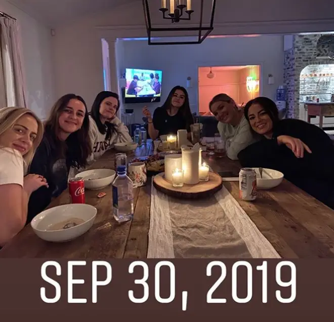 Selena Gomez had a casual dinner party with friends on 30 September