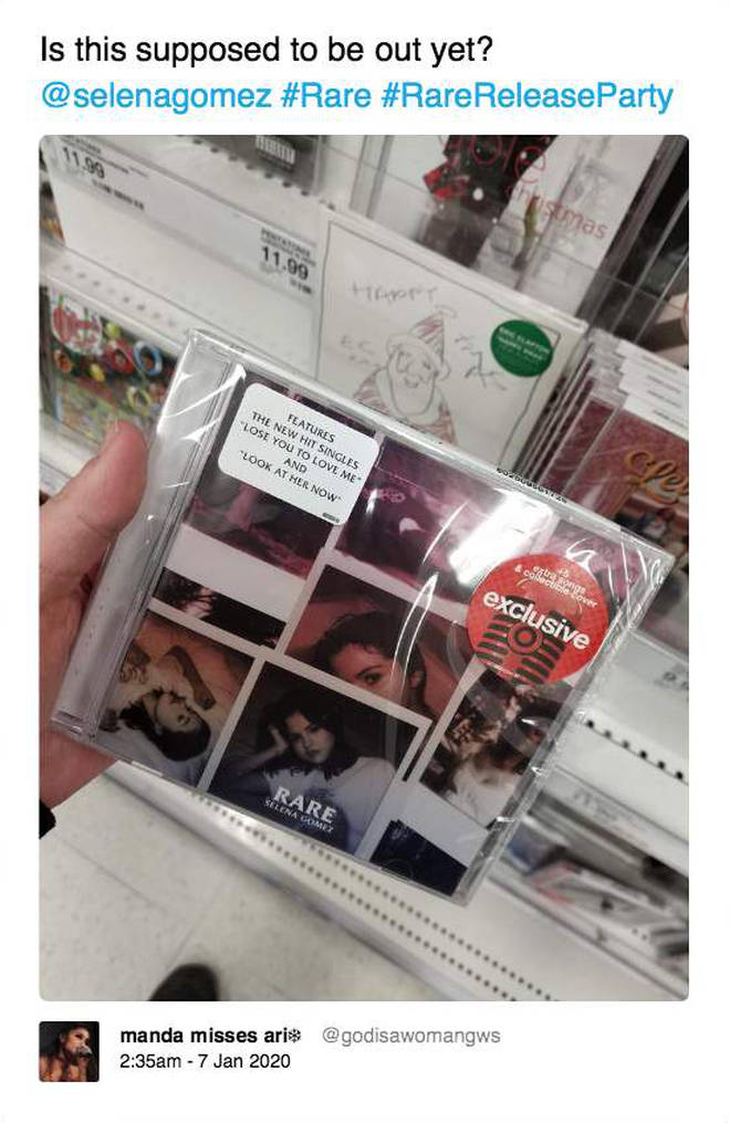 One fan spotted Selena Gomez's album on sale prior to its official release date