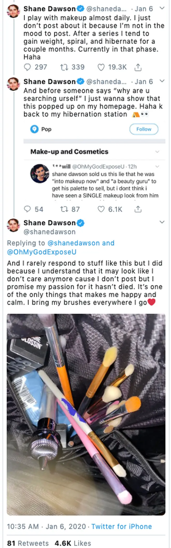 Shane Dawson Tweets