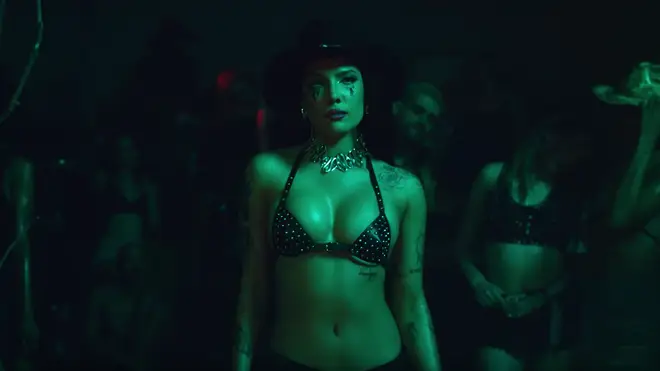 Halsey in her new music video for 'You Should Be Sad'