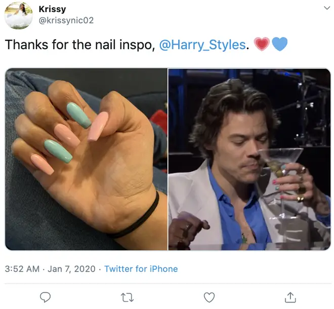 Harry Styles' fans are getting their nails done like him