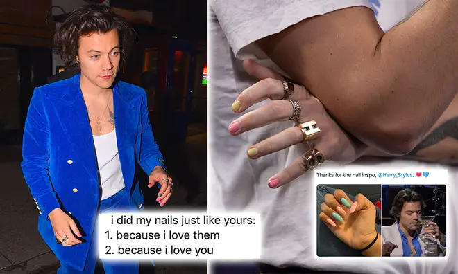 Harry Styles fans are branding him 'nail goals'