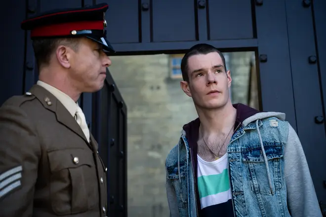 Connor Swindells' character Adam Groff was sent to military school in season one
