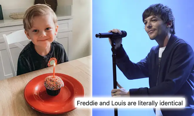 Freddie and Louis look identical