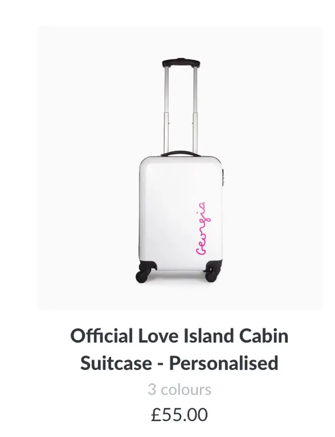 Get the Love Island personalised suitcase!