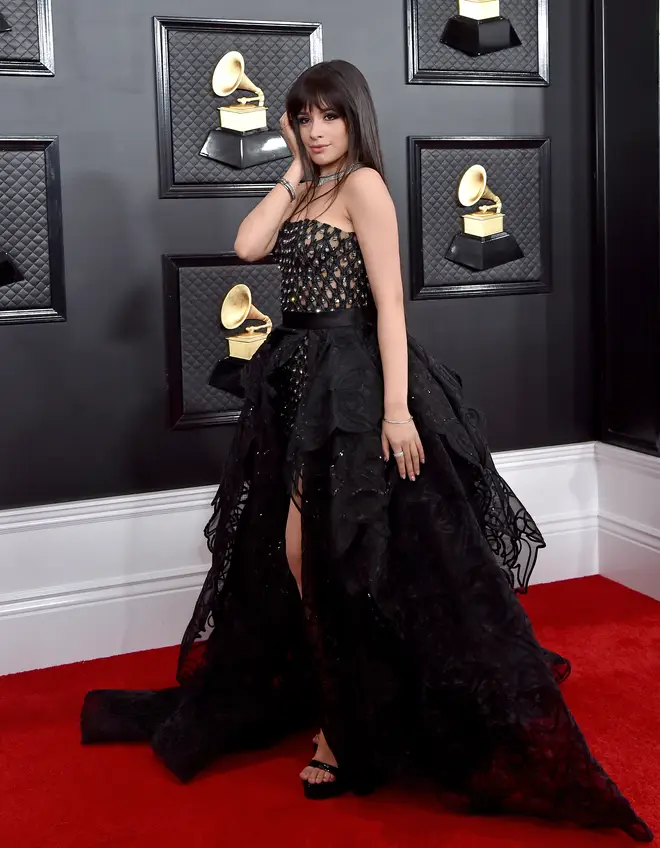Camila Cabello wore a full tulle skirt tied around her bodice
