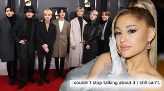 Ariana Grande couldn't stop screaming watching BTS rehearse