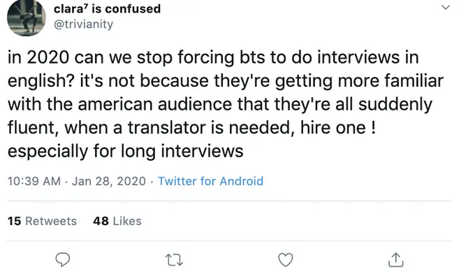 Fans want BTS to express themselves