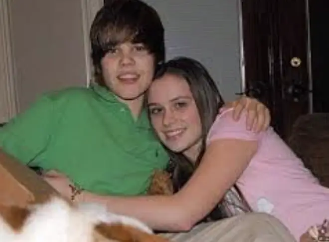 Caitlin was Justin's first girlfriend