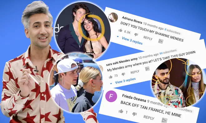 Tan France re-asserts his love for Shawn Mendes and rates Justin & Hailey Bieber