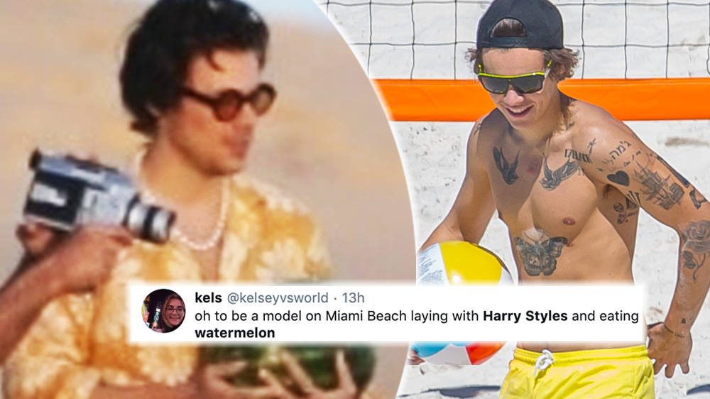 Harry Styles Films Watermelon Sugar Music Video In Yellow Shorts