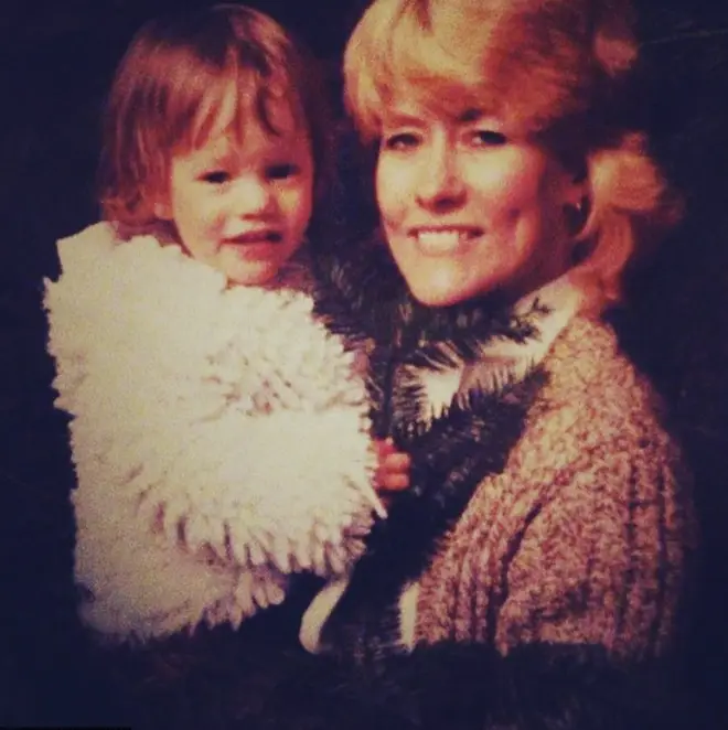 Caroline as a baby with her mum 