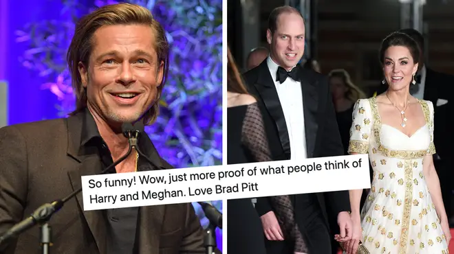 Brad Pitt referenced Prince Harry in his BAFTA speech