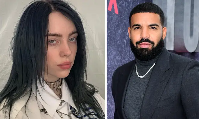 Billie Eilish keeps in contact with Drake via text.