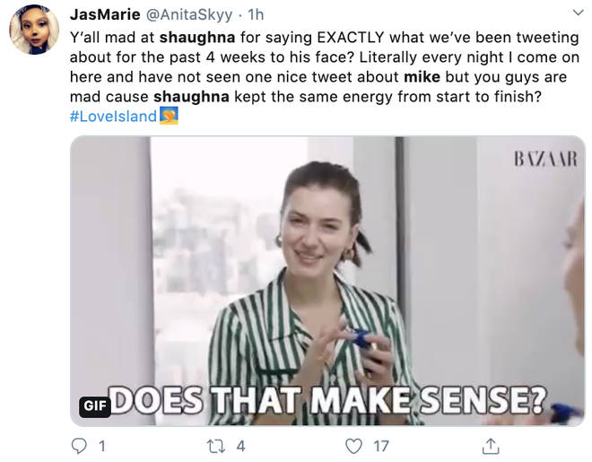 Some Love Island fans were on Shaughna's side
