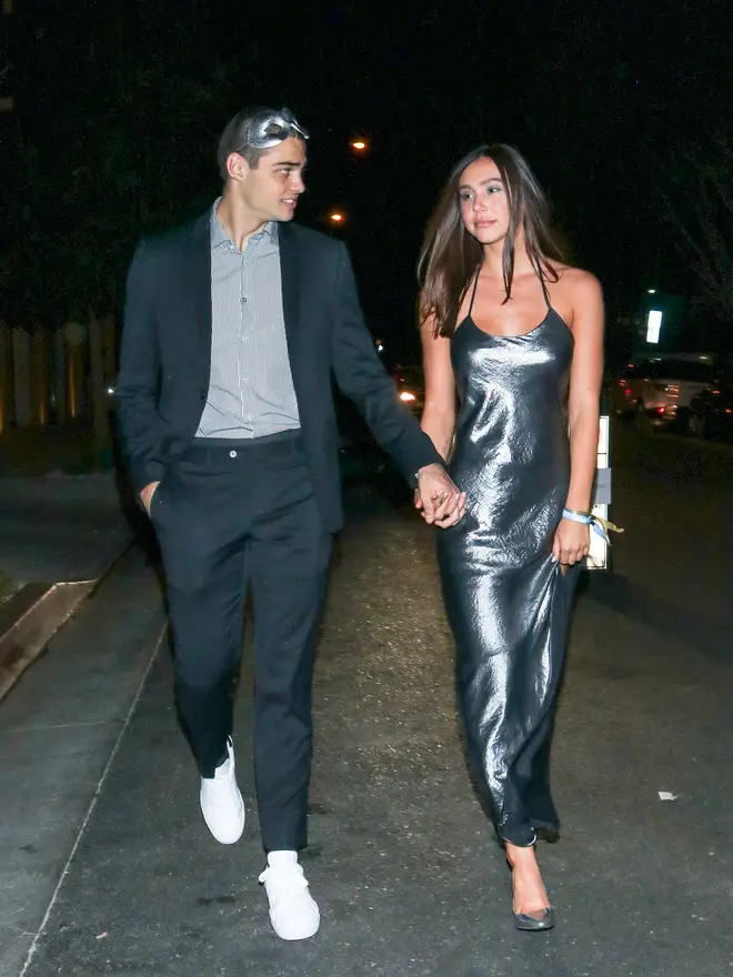 Noah Centineo and Alexis Ren are seen on October 27, 2019 in Los Angeles, California.