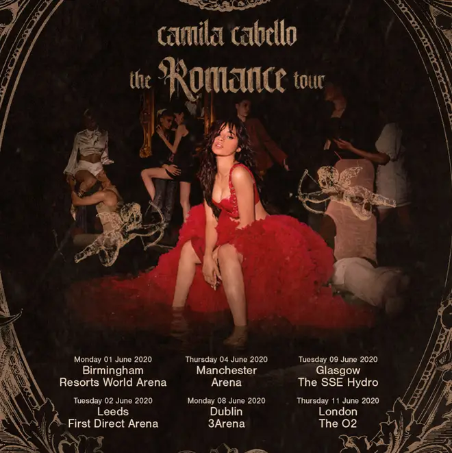 Camila Cabello is bringing her tour to six venues across the UK