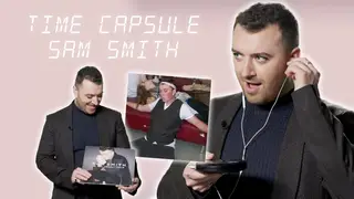 Sam Smith reacts to old school photos