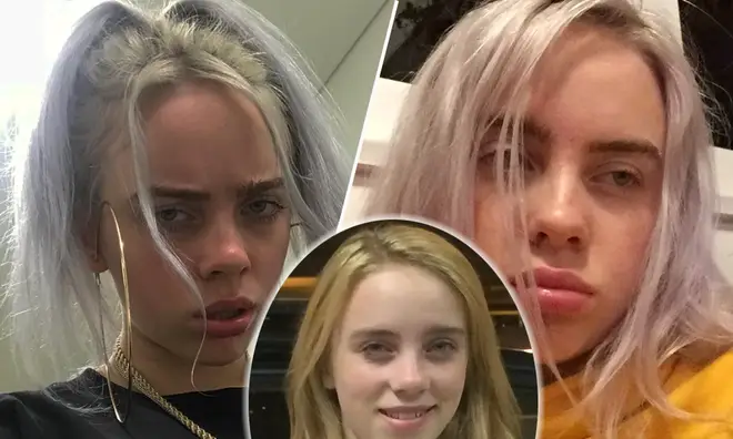 Billie Eilish shows off her natural hair colour from when she was younger