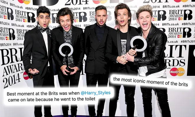 One Direction fans praised Harry Styles' 'iconic' BRITs moment