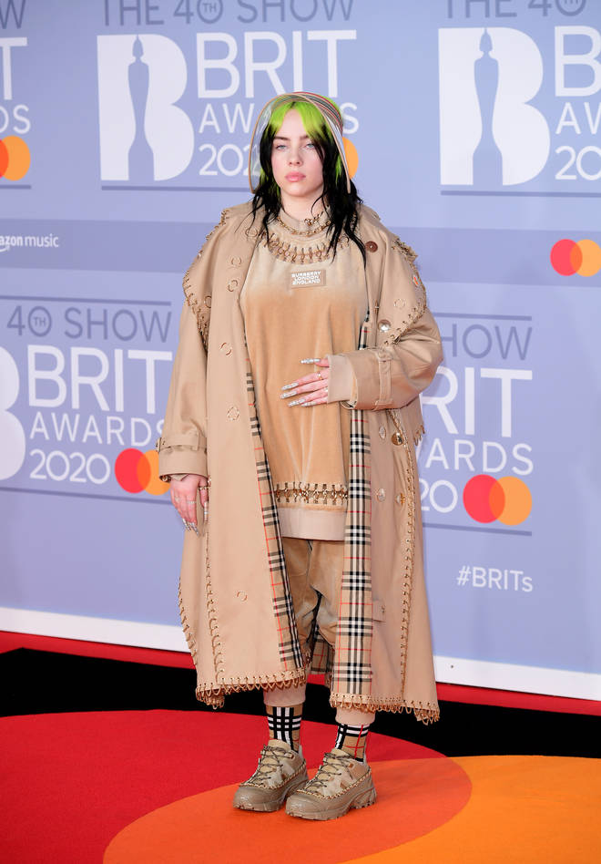 Billie Eilish is all coordinated for her BRITs appearance