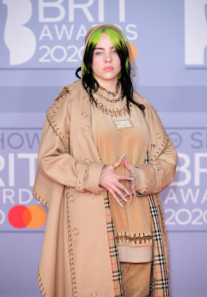 Billie Eilish walked the red carpet in a camel co-ord