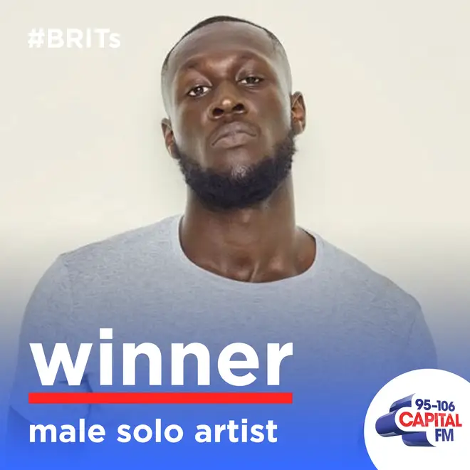 Stormzy won Male Solo Artist at the BRITs 2020