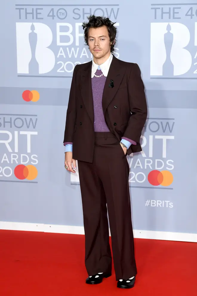 The details Harry Styles added to this BRITs 2020 look were everything