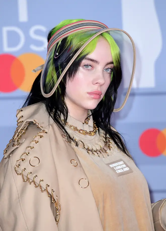 Billie Eilish rocked her slime green look on the red carpet