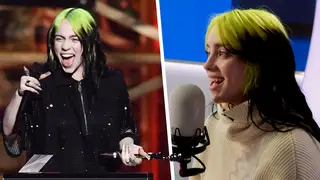Billie Eilish reacted to her big BRITs 2020 win
