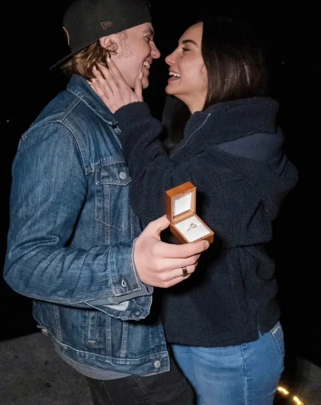 Joel Courtney and Mia Scholink have been together for three years