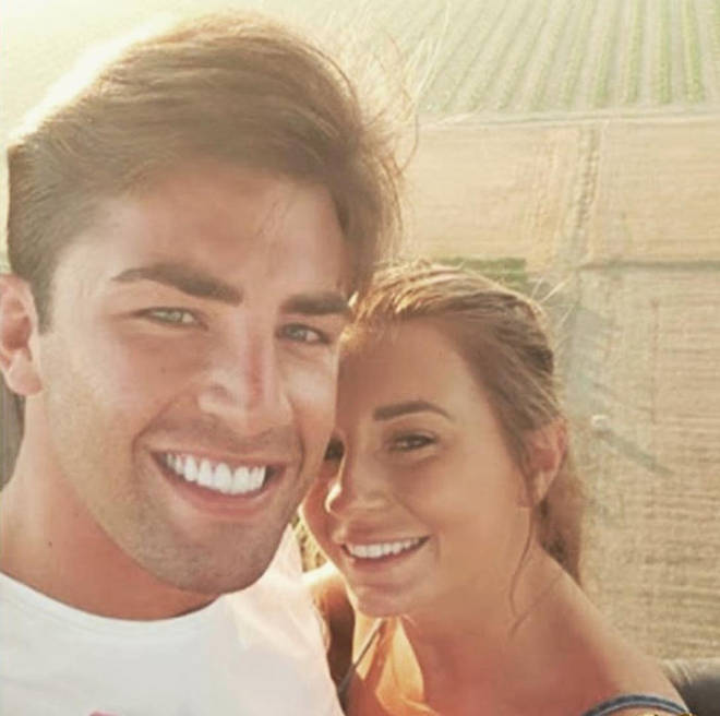 Jack Fincham and Dani Dyer on a hot air balloon date in the villa